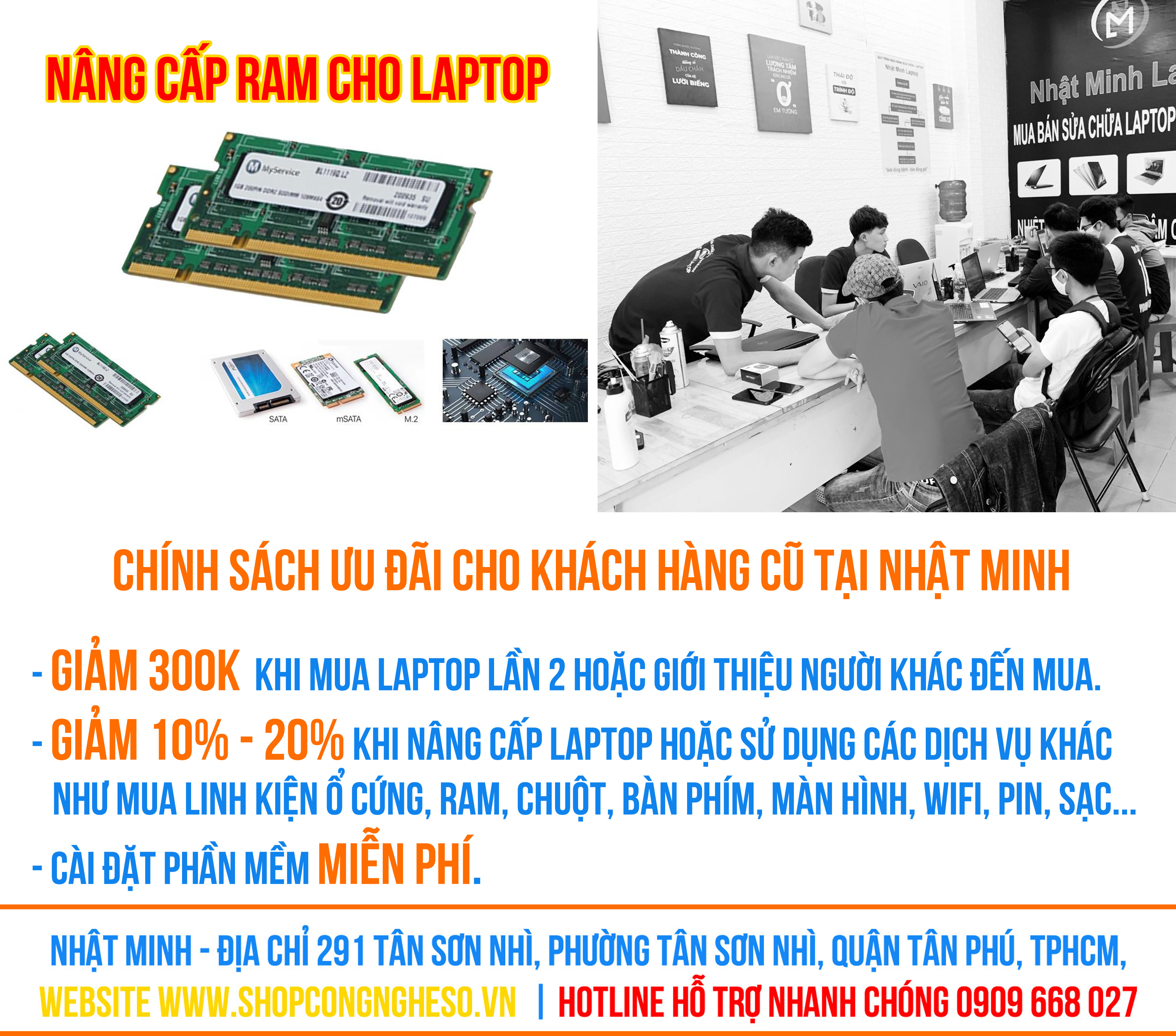 Nâng cấp Ram Laptop