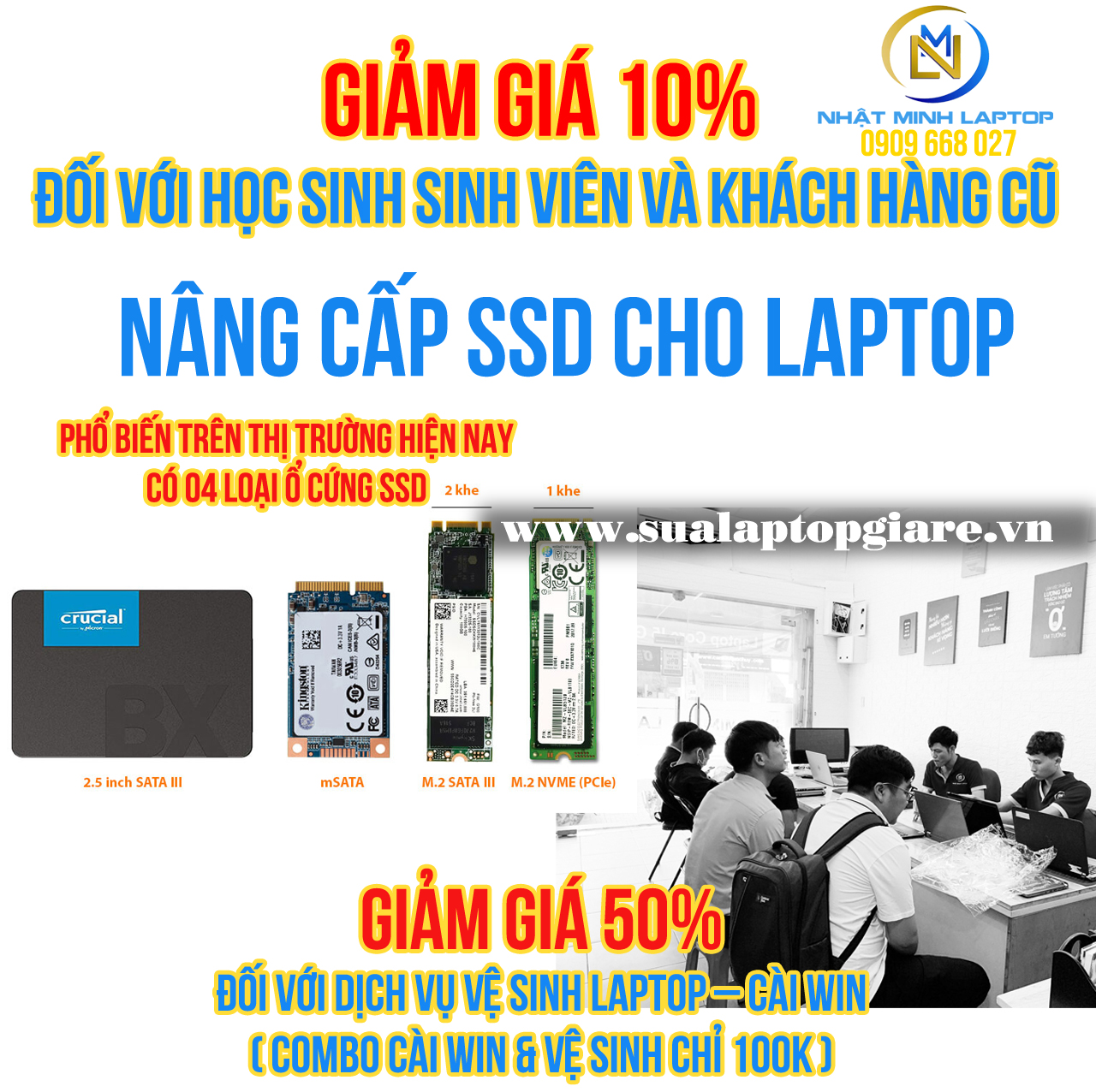 CHUYÊN NÂNG CẤP Ổ CỨNG SSD, HDD CHO LAPTOP