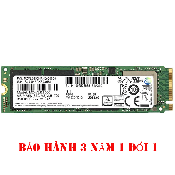 Ổ Cứng SSD 256G Samsung PM981A M.2 NVMe PCIe 2280 Miễn Phí Cài Đặt , Thay Thế