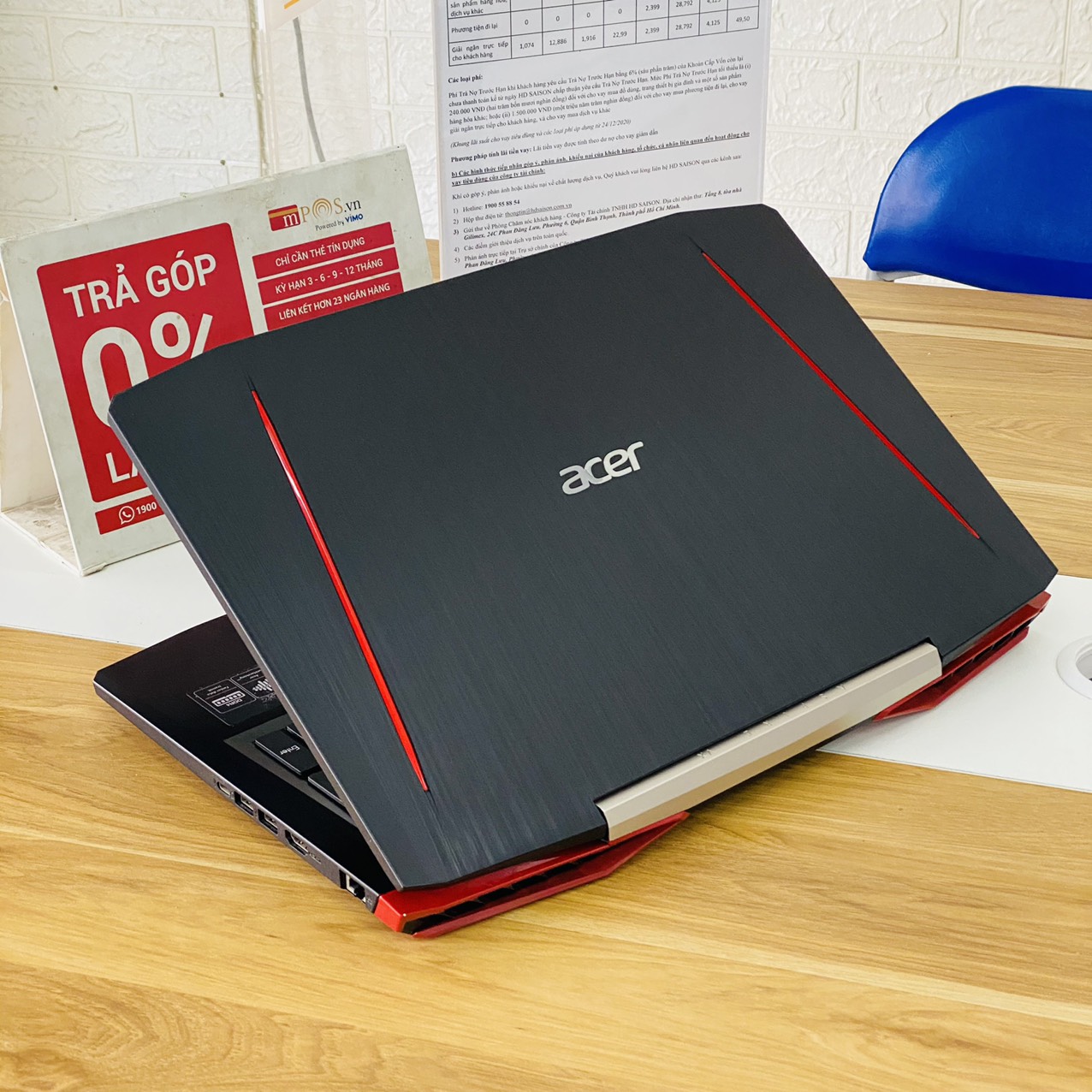 Laptop Gaming Acer Aspire VX5-591G i7-7700HQ Ram 8G SSD 128G+HDD 1TB Nvidia GTX 1050 15.6 inch Full HD